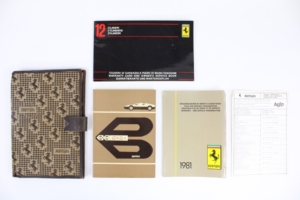 1981 Ferrari 512 BBi Complete Pouch Manual Set