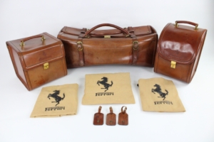 1982-85 Ferrari 208 Turbo Complete 3-Piece Schedoni Leather Luggage Set