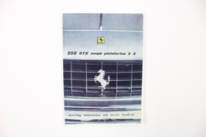 1960-64 Ferrari 250 Owner’s Manual Handbook GTE Lusso SWB