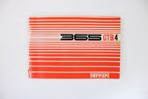 1972 Ferrari 365 GTB/4 Daytona Spare Parts Manual Handbook