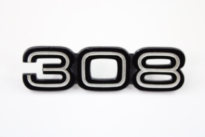 1976-85 Ferrari 308 OEM Rear Badge Script Emblem