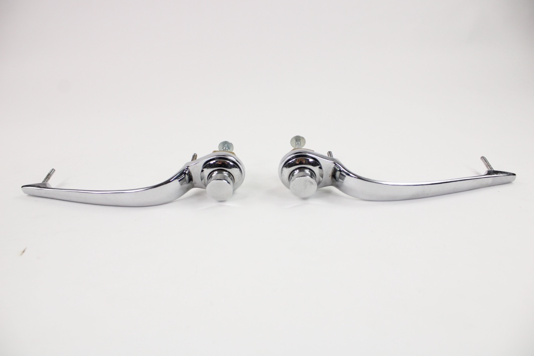 Chrome Exterior Door Handle Pair (Left & Right) For 1987-1990 Nissan Sentra - Direct Replacement, 10 Year Warranty