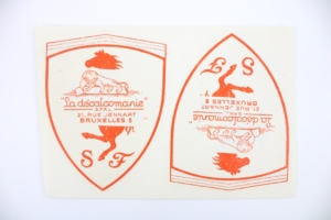 1960-68 Ferrari Scuderia Shield Wing Fender Decal Sticker Pair 250 275 330