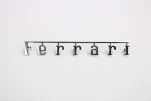 1965-70 Ferrari 275 330 250 365 Badge Script Emblem