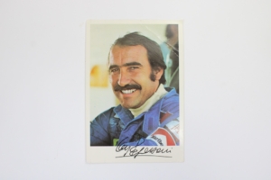 1976 Ferrari Clay Regazzoni Driver Postcard Enzo Signed