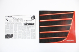 1984 Ferrari Testarossa Sales Brochure