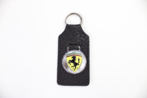 1950-64 Ferrari Ragni Leather Enamel Keyring Key Fob 166 212 250