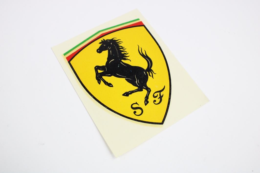 Ferrari Shell Sticker 1960-68 Ferrari Scuderia Shield Wing Fender Decal Sticker 250 275 330 ...