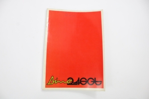 1972-74 Ferrari 246 Dino E-Series Owner’s Manual Handbook