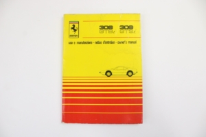 1980-83 Ferrari 308 GTBi GTSi Owner’s Manual Handbook