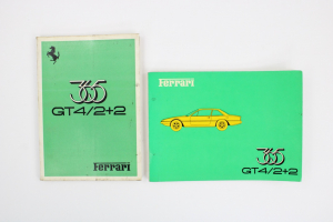 1973-76 Ferrari 365 GT4 2+2 Owner’s and Parts Manual Handbook Set