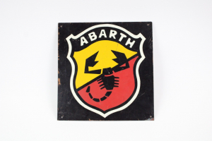 1960’s Abarth Enamel Tin Dealer Sign 750 850 1000