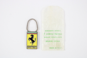 1976-89 Ferrari A.E. Lorioli Milano Keyring Key Fob with Packet 308 328 400 512BB Mondial