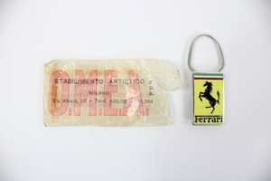 1964-68 Ferrari 275 GTB GTS GTB/4 OMEA Milano 925 Silver Key Fob Keyring