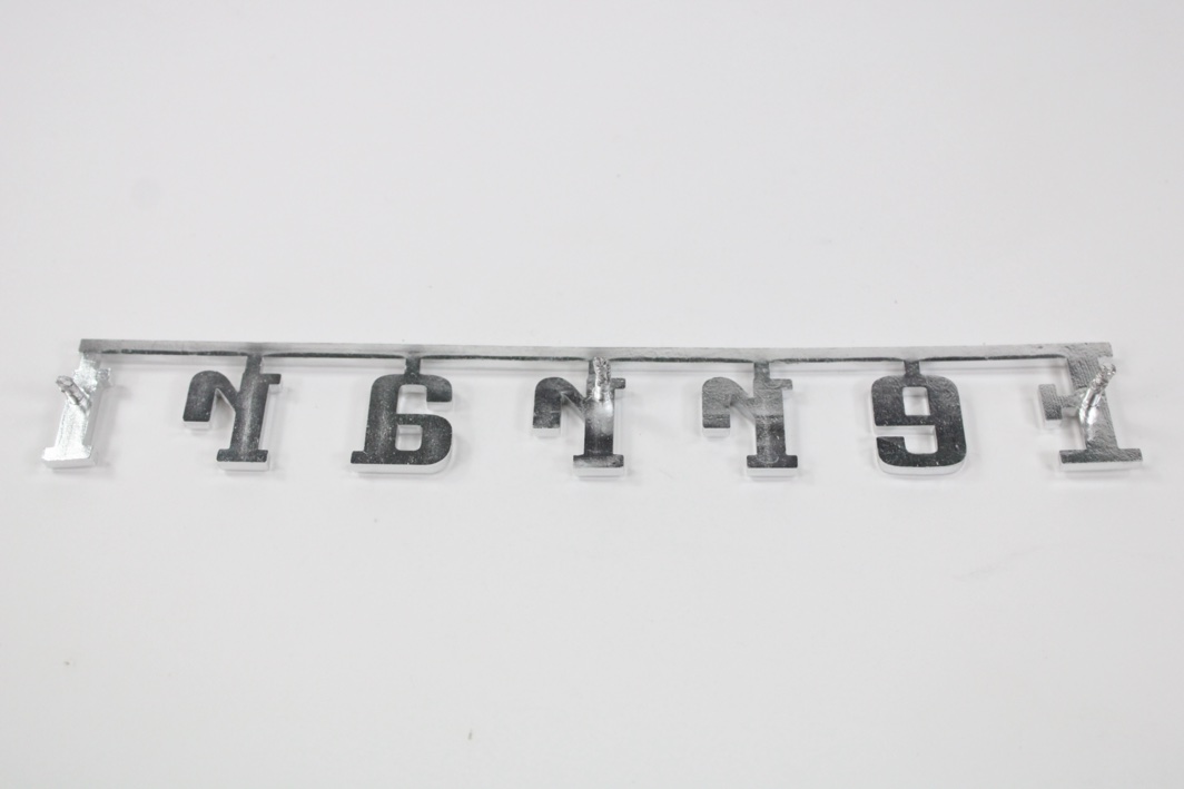 1965-70 Ferrari 275 330 250 365 Badge Script Emblem - Classic Ferrari Parts