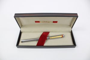 1980-90 Ferrari Formula Cartier Silver Fountain Pen Set 308 328 Dino