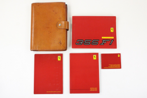 1994-99 Ferrari 355 F1 Complete Schedoni Owner’s Manual Handbook Pouch