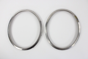 1966-73 Lamborghini Miura Chrome Headlight Bezel Pair
