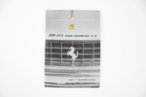 1960-64 Ferrari 250 Owner’s Manual Handbook Italian GTE Lusso SWB
