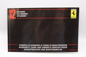 1979 Ferrari 12 Cylinder Warranty Book Card Service Manual BLANK 512BB 400