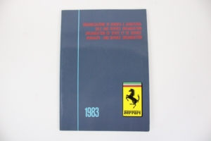 1983 Ferrari Dealer Directory Servizi Vendita E Assistenza 308 QV Mondial