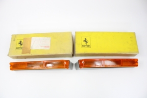 1986-89 Ferrari 328 OEM Carello Indicator Lense Pair NOS in Box 61942700