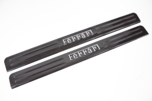 2015-2023 Ferrari 488 F8 OEM Carbon Fibre Sill Cover Kickplate Pair 86538300