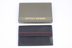 1980-90’s Ferrari Formula Cartier Leather Bifold Travel Wallet 308 328 Dino