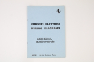 1983-85 Ferrari Mondial QV Electrical Wiring Diagrams Manual Handbook