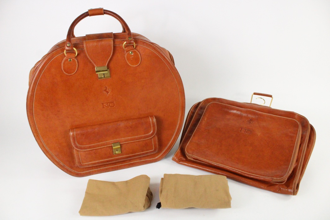 1987-92 Ferrari F40 2-Piece Tan Schedoni Luggage Set