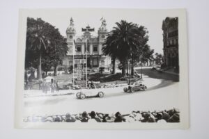 1933 Monaco Grand Prix Bugatti 51 de Varzi Alfa Romeo 8C Monza Scuderia Ferrari Nuvolari Period Press Photo