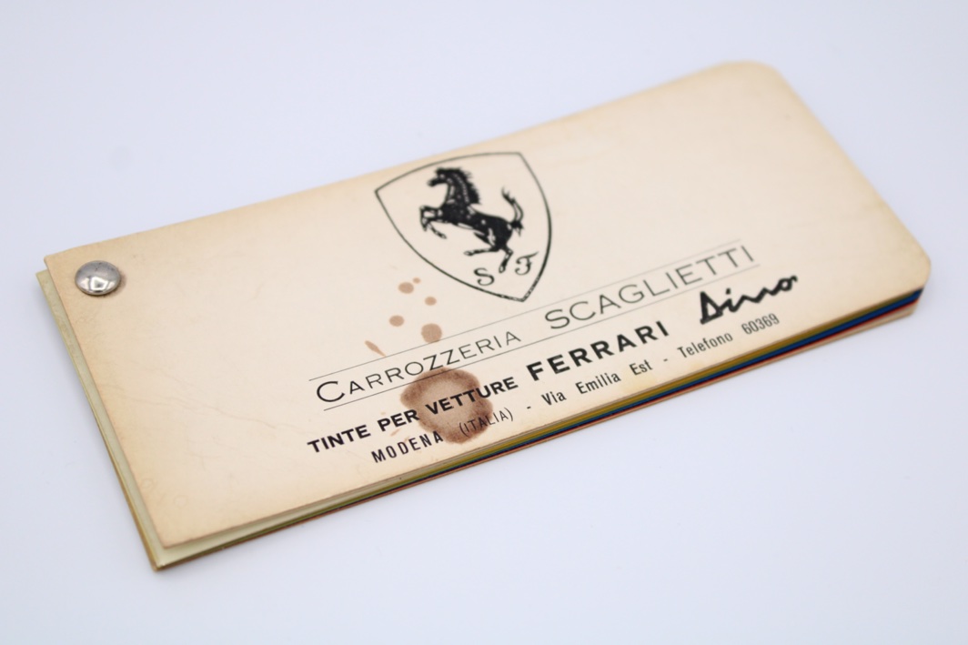 1969-74 Ferrari Carrozzeria Scaglietti 206 246 Dino Paint Colour