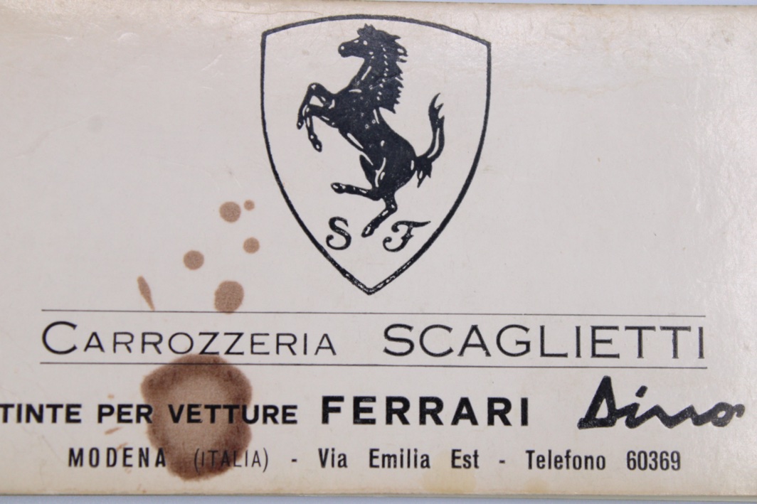 1969-74 Ferrari Carrozzeria Scaglietti 206 246 Dino Paint Colour