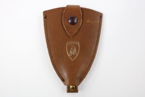 1970's Lamborghini Achilli Motors Leather Keyring Miura Countach Islero