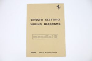 1980-82 Ferrari Mondial 8 Wiring Diagrams Manual Handbook