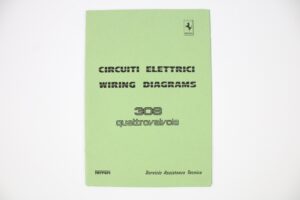 1983-85 Ferrari 308 QV Quattrovalvole Wiring Diagrams Manual Handbook