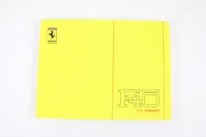1987-92 Ferrari F40 Owner’s Manual Handbook Pouch
