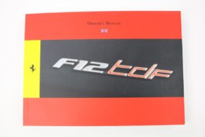 2015-17 Ferrari F12 TDF Owner’s Manual Handbook