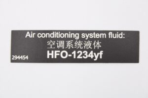 2017-2024 Ferrari 488 F12 TDF Portofino 812 Air Conditioning System Fluid Decal Sticker 294454