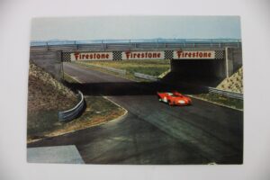 1970’s Ferrari 312 Factory Postcard Firestone Track