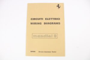 1980-82 Ferrari Mondial 8 Electrical Wiring Diagrams Manual Handbook