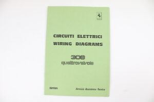1983-85 Ferrari 308 QV Quattrovalvole Wiring Diagrams Manual Handbook