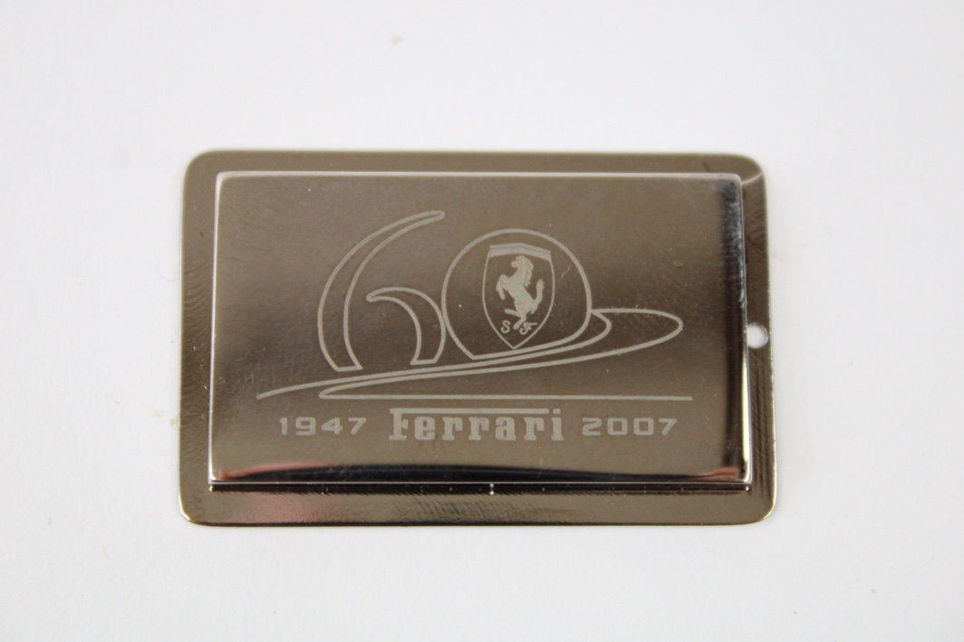 1947-2007 Ferrari 60th Anniversary Commemorative Plaque - Classic
