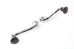 1960-64 Ferrari 250 Chrome Interior Window Winder Crank Handle Pair