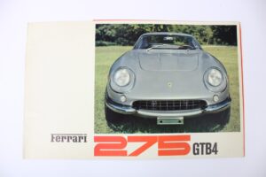 1964-68 Ferrari 275 GTB/4 Sales Brochure Pamphlet