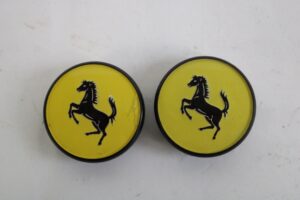 1973-93 Ferrari OEM Centre Wheel Cap Pair 308 328 TR 512 365 BB Mondial 000226245