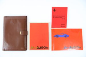 1973 Ferrari 246 Dino Handbook Manual Pouch Set GT GTS