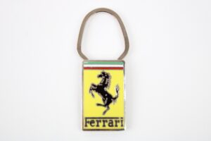 1976-89 Ferrari A.E. Lorioli Milano Keyring Key Fob with Packet 308 328 400 512BB Mondial