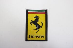 1960–90 Ferrari Mechanic Overall Transfer Sticker Decal Badge 90 x 54mm