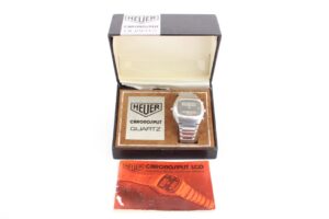 1977-78 Heuer Ferrari Chronosplit 102.703 Quartz LCD Watch 200 Pieces Worldwide